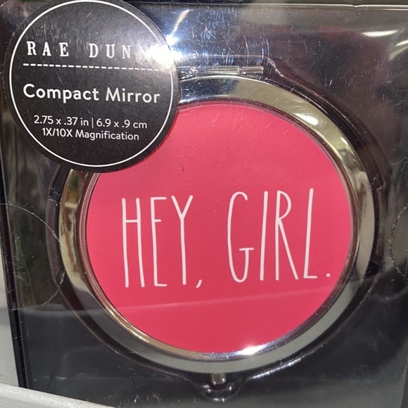 Rae Dunn HEY GIRL compact mirror - Picture 2 of 3